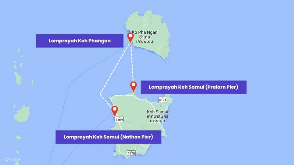 Koh Samui to Koh Phangan Lomprayah ferry Nathon Pier 2026