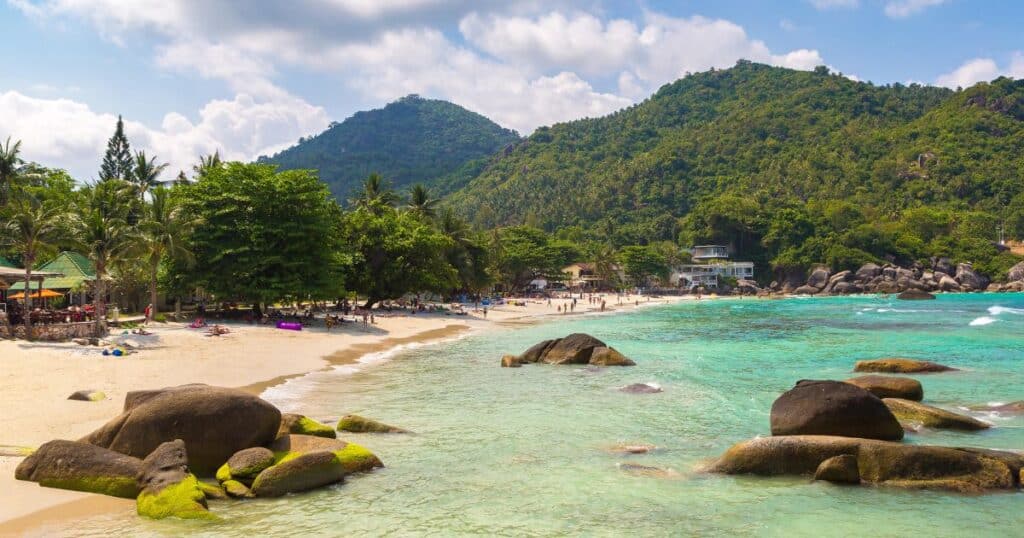 Silver Beach Koh Samui crystal clear water hidden gem small cove