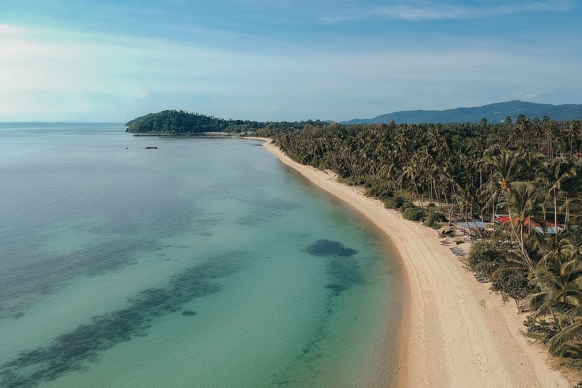 Taling Ngam Beach Koh Samui romantic secluded sunset west coast