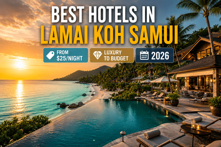 Hotel Lamai Koh Samui beachfront pool luxury resort 2026
