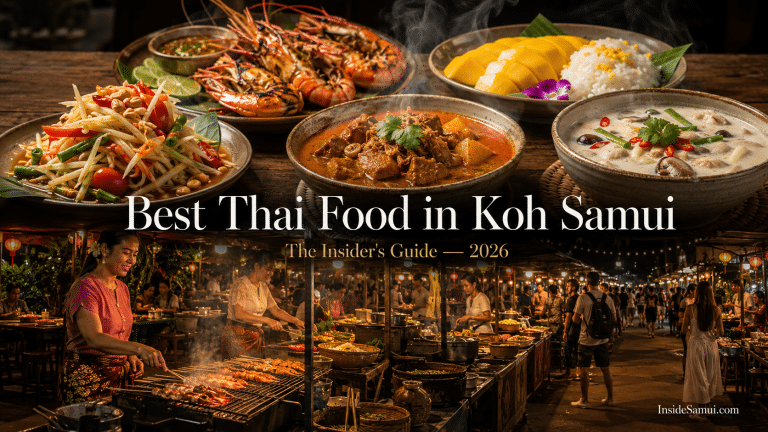 best thai food koh samui grilled seafood som tam pad thai local market night 2026