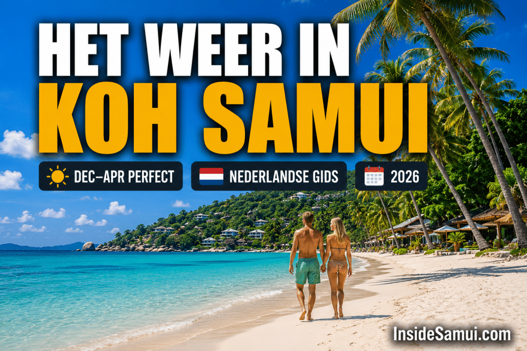 het weer in koh samui zonnig strand droog seizoen nederland gids 2026