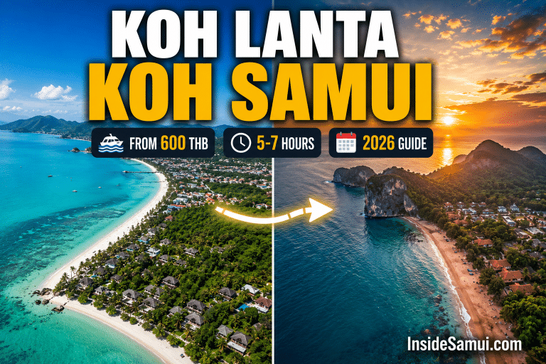 koh lanta koh samui ferry route map andaman gulf thailand 2026