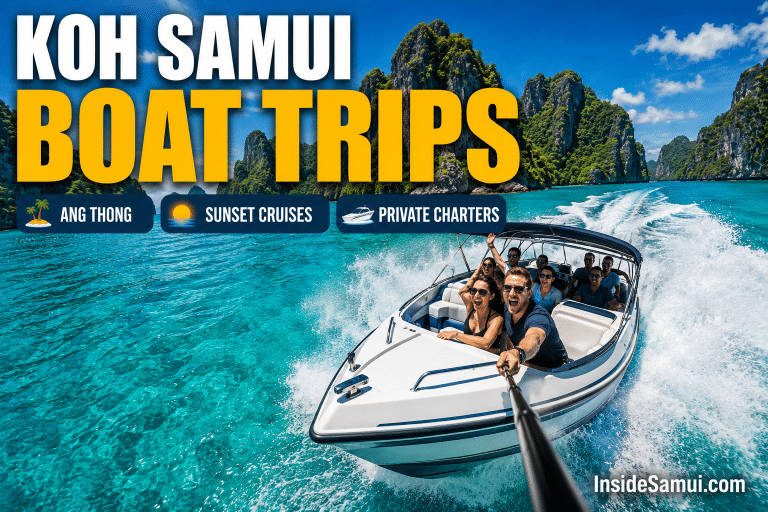 koh samui boat trips speedboat ang thong marine park limestone islands 2026