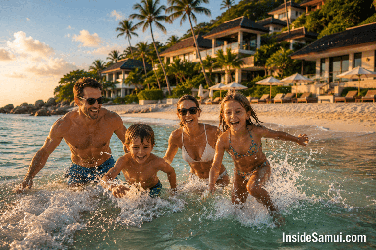 koh samui family resorts kids pool beachfront 2026