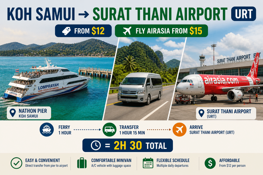 koh samui to surat thani airport