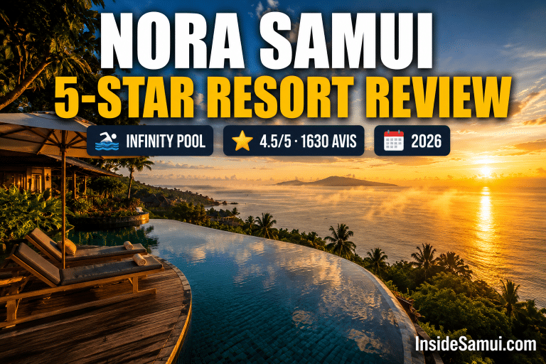 nora buri resort spa koh samui infinity pool sea view choeng mon beach 2026