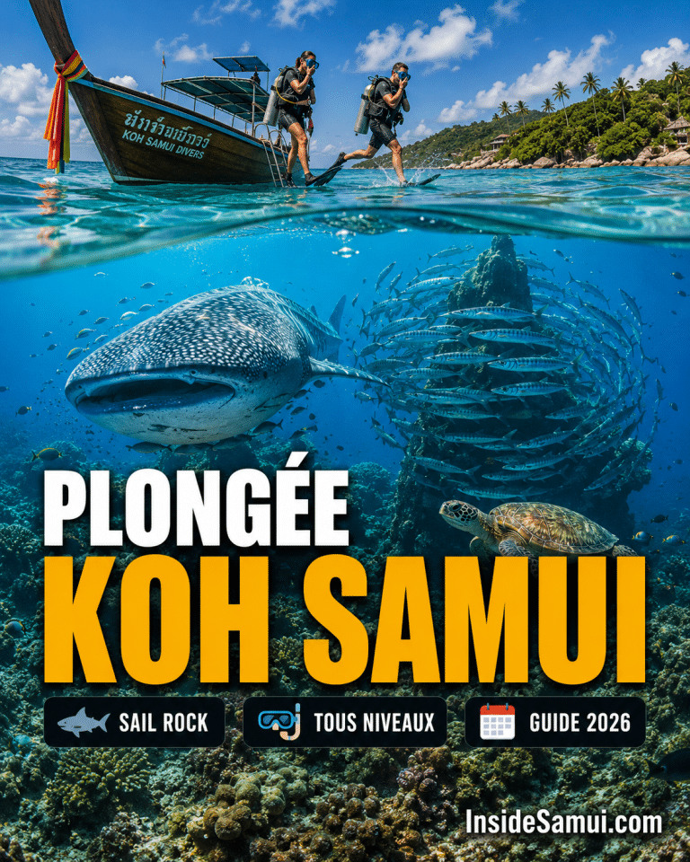plongée koh samui sail rock requin baleine golfe thaïlande guide français 2026