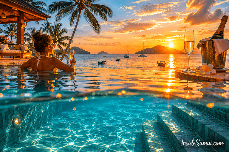 pool villa koh samui private infinity pool gulf thailand luxury resort 2026