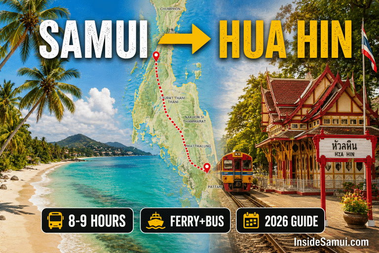 samui hua hin ferry bus route guide surat thani koh samui 2026