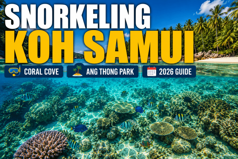 snorkeling koh samui coral cove reef parrotfish clear water 2026