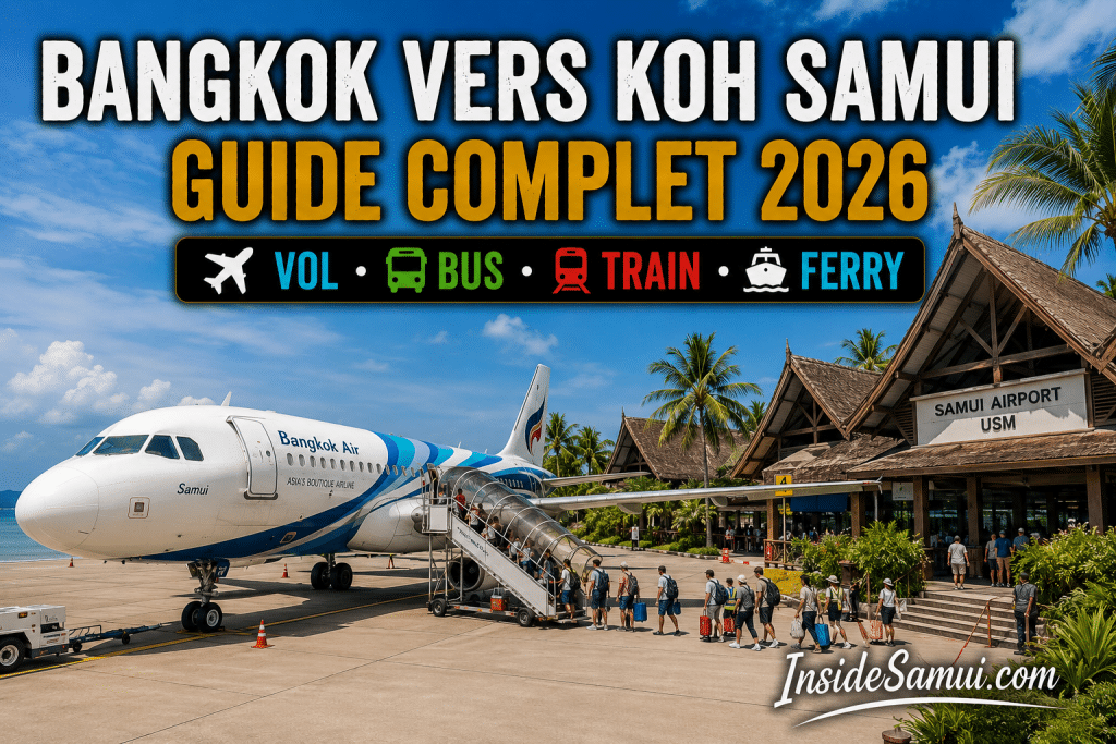 bangkok vers koh samui vol bangkok airways ferry guide complet 2026