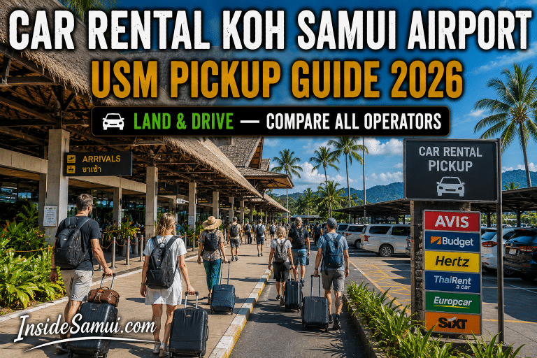 car rental koh samui airport usm pickup guide 2026