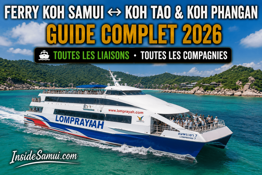ferry koh samui koh phangan koh tao lomprayah catamaran guide 2026