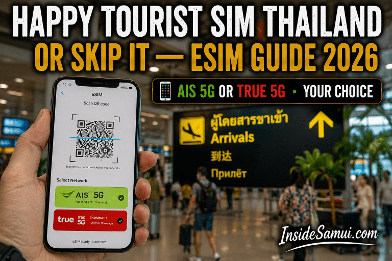 happy tourist sim thailand dtac vs ais 5g true 5g esim klook 2026