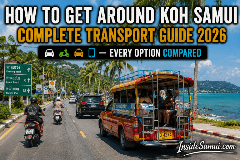 how to get around koh samui transport options guide 2026