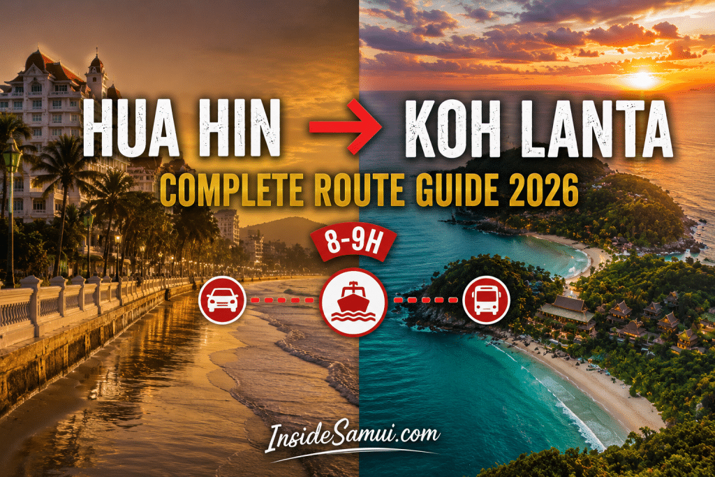 hua hin koh lanta bus ferry krabi route ao kantiang beach andaman thailand 2026