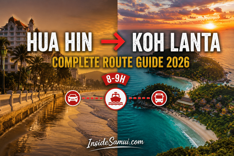 hua hin koh lanta bus ferry krabi route ao kantiang beach andaman thailand 2026