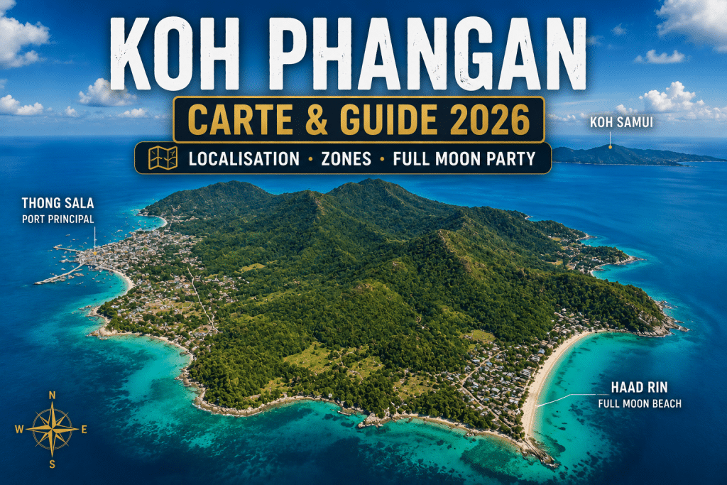 koh phangan carte localisation golfe de thaïlande 2026