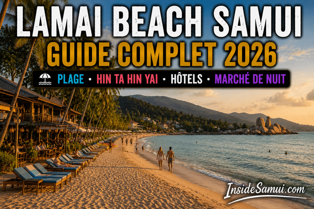 lamai beach samui plage hin ta hin yai guide complet 2026