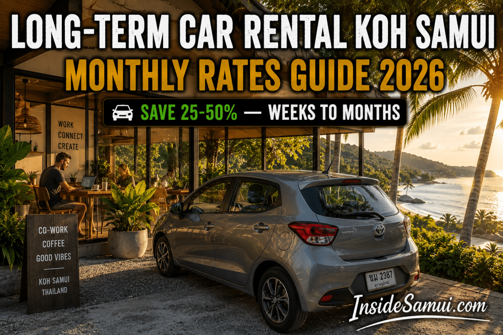 long term car rental koh samui monthly rates guide 2026