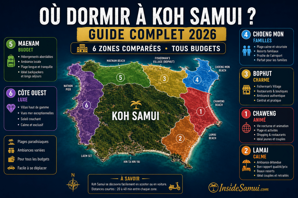 où dormir à koh samui guide zones quartiers 2026