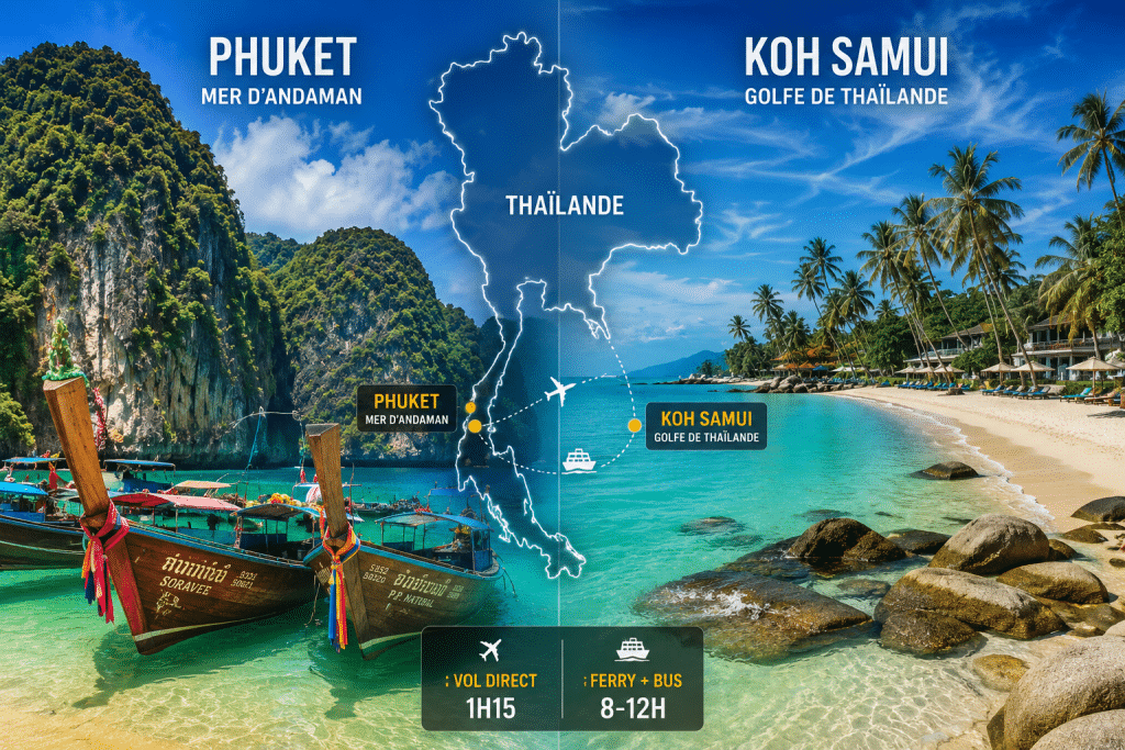 phuket vers koh samui guide trajet vol ferry 2026