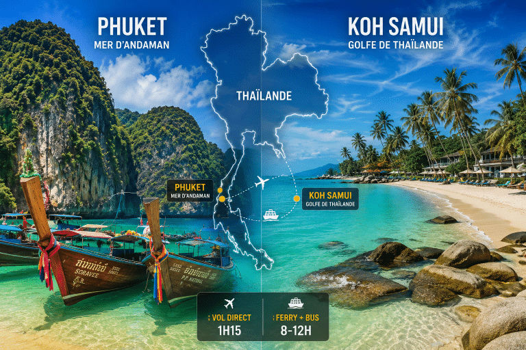 phuket vers koh samui guide trajet vol ferry 2026