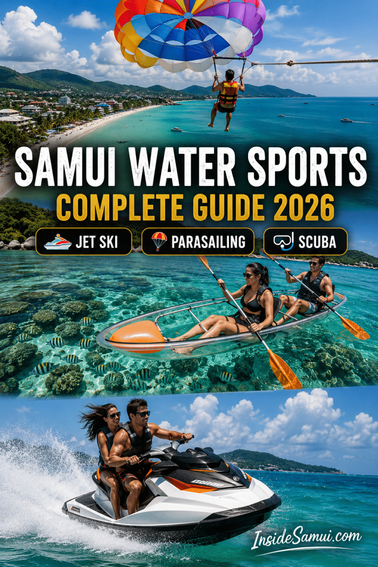 samui water sports jet ski parasailing chaweng beach koh samui gulf thailand 2026