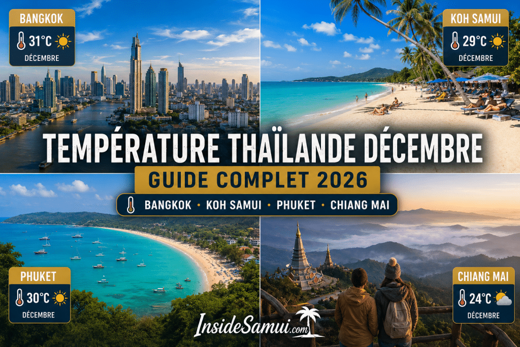 empérature thaïlande décembre koh samui bangkok phuket guide 2026