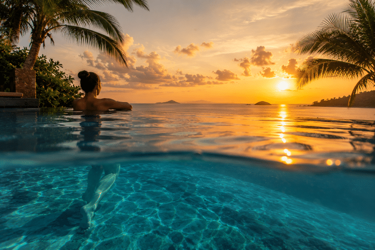 thailand private pool villa four seasons koh samui nine metre infinity pool 2026