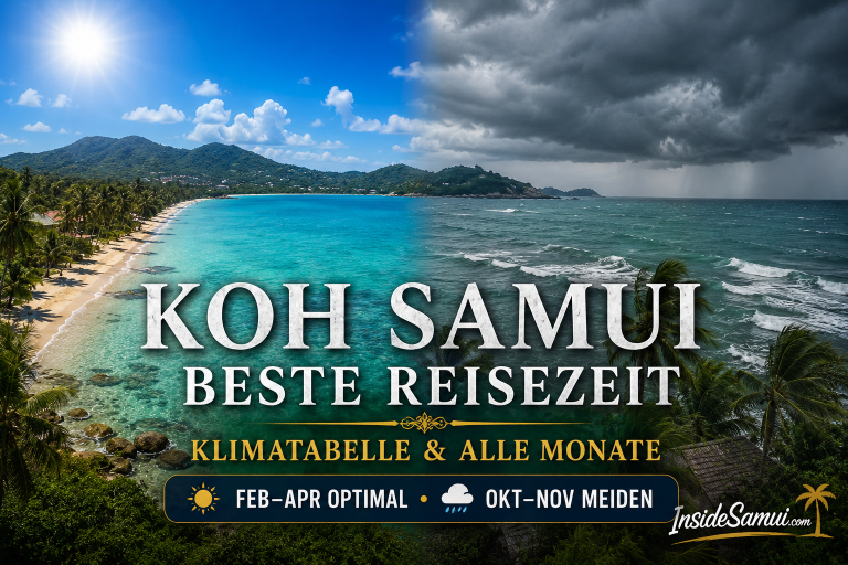 koh samui beste reisezeit klimatabelle monat