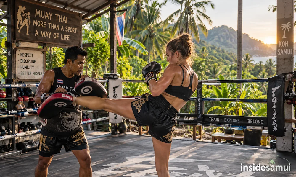 koh samui muay thai training camp lamai open air ring